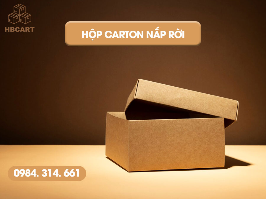 hộp carton nắp rời giá rẻ