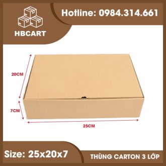 hộp nắp gài 25x20x7