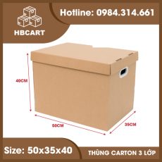 hộp nắp rời 50x25x40